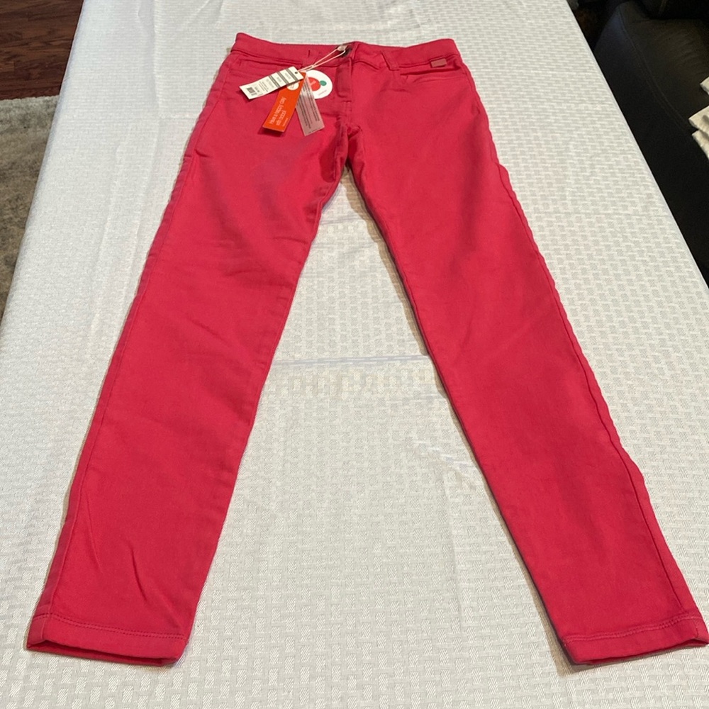 Boboli girls hot pink jeans, size 12